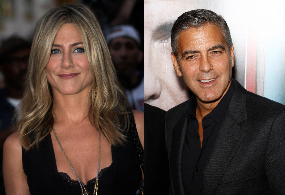 Мужчины мечтают о Дженнифер Энистон, женщины - о Джордже Клуни