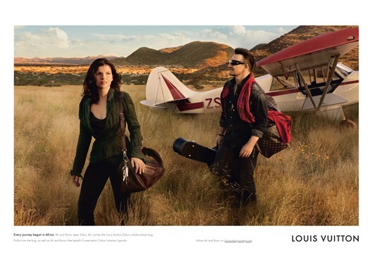 Лидер U2 снялся в рекламе LOUIS VUITTON’S вместе с женой