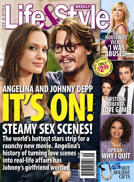 Анджелину Джоли и Джонни Деппа ждет сексуальная сцена