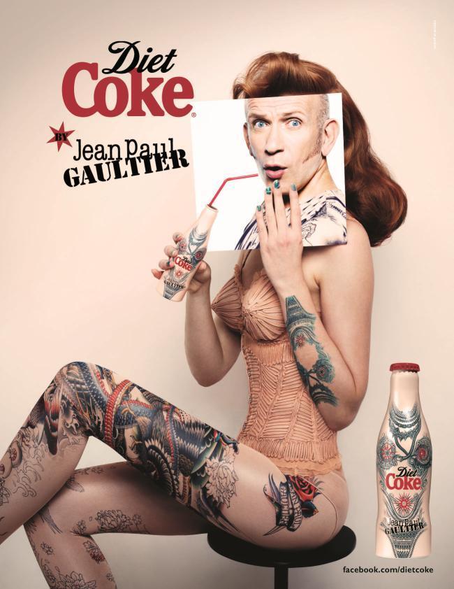 Третья бутылочка Diet Coke, разработанная Жан-Поль Готье