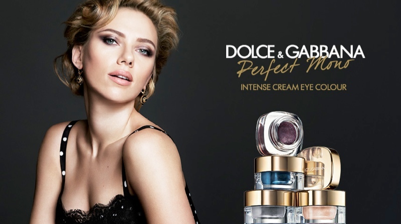 Скарлетт Йохнассон в рекламе крем-теней Dolce & Gabbana