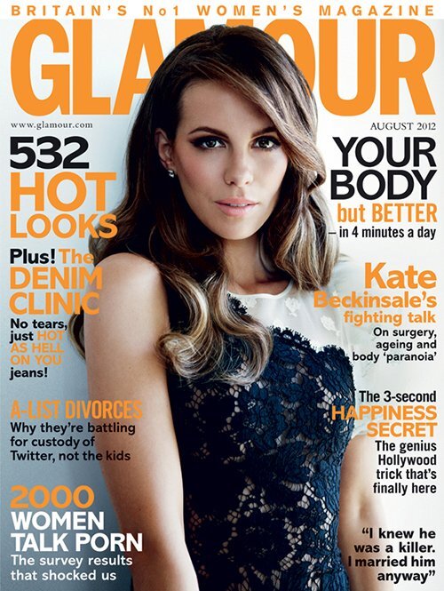 Кейт Бекинсэйл в журнале Glamour Великобритания. Август 2012