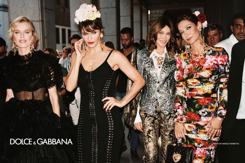 Звезды в сборе: Ева Герцигова, Хелена Кристенсен и Моника Беллуччи в новой рекламе Dolce & Gabbana