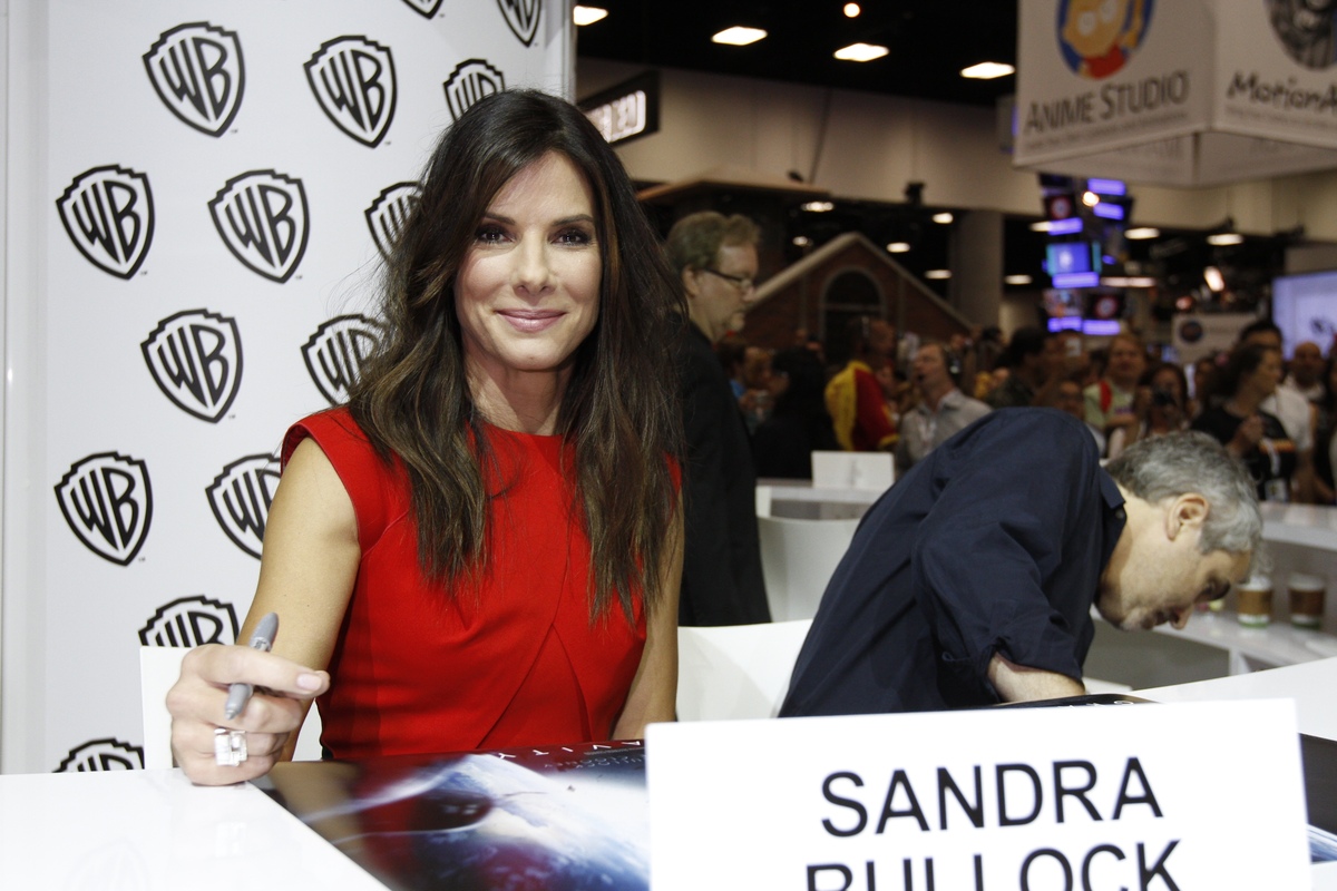 Сандра Буллок представила фильм "Гравитация" на Comic-Con