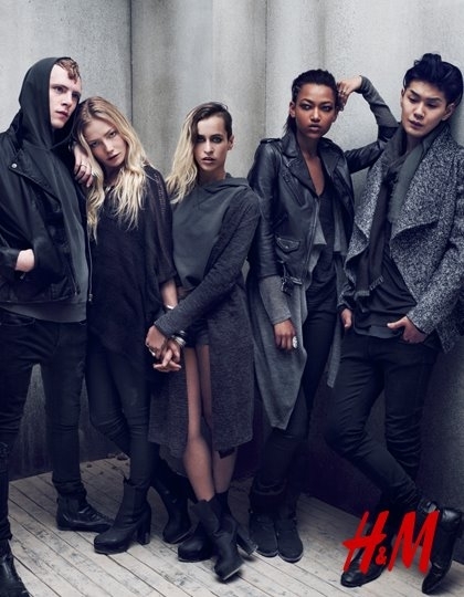 Лукбук новой коллекции H&M Divided The Grey Concept. Осень 2012
