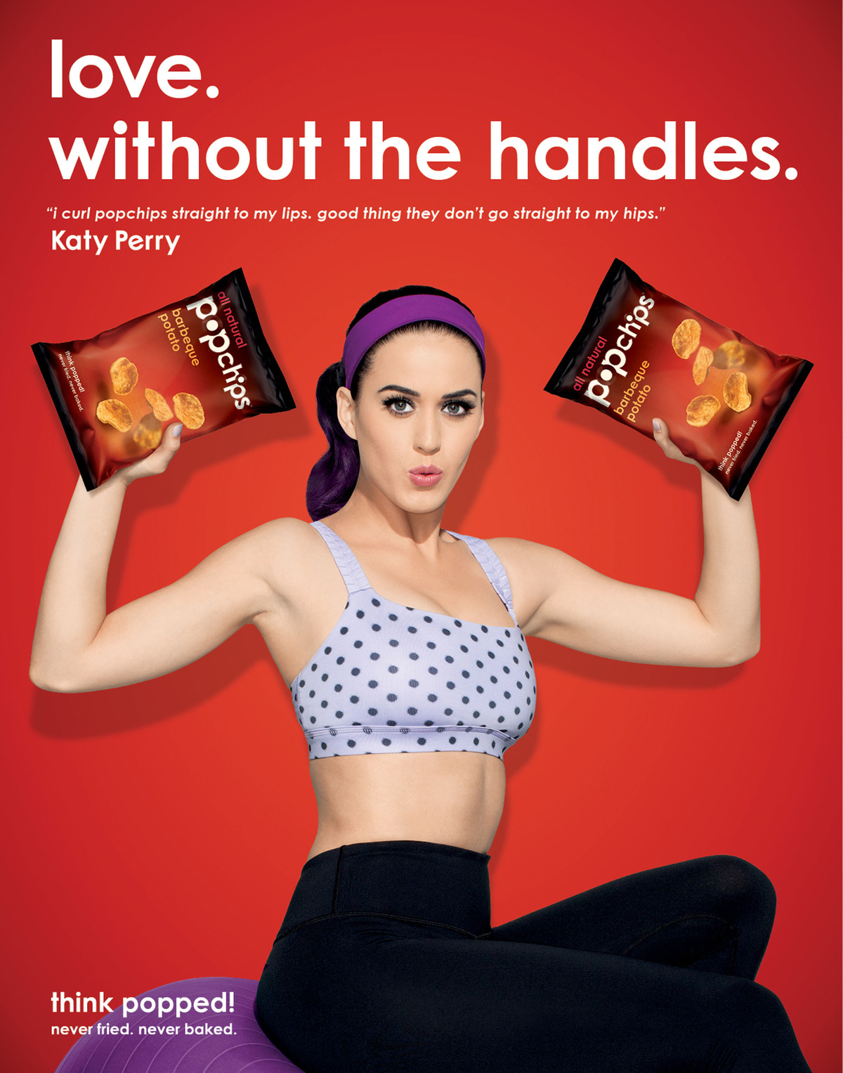 Кэти Перри в рекламной кампании Popchips