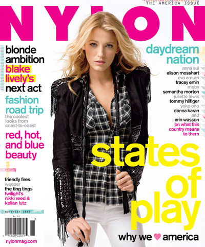 Блэйк Лайвли в журнале Nylon. Ноябрь 2009
