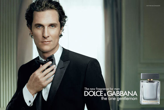 Мэттью МакКонохи в рекламе туалетной воды Dolce & Gabbana