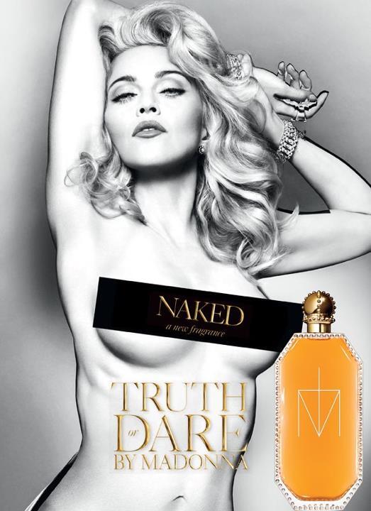 Мадонна в рекламной кампании своего аромата Truth or Dare Naked: первый взгляд