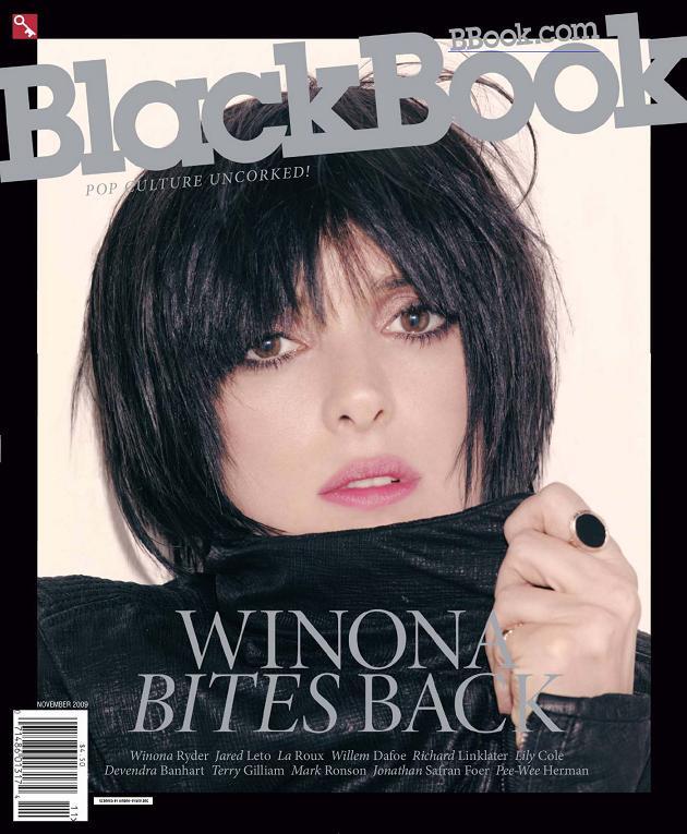 Вайнона Райдер в журнале BlackBook. Ноябрь 2009
