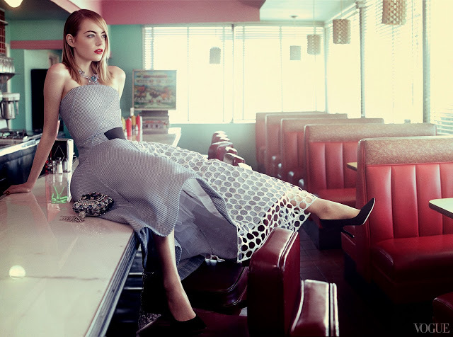 Эмма Стоун в журнале Vogue. США. Май 2014