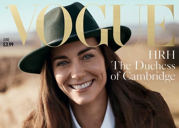 Кейт Миддлтон украсила обложку юбилейного 100-го номера Vogue