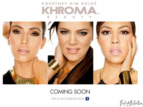 Сестры Кардашиан в рекламной кампании своей косметической линии Khroma Beauty: первый взгляд