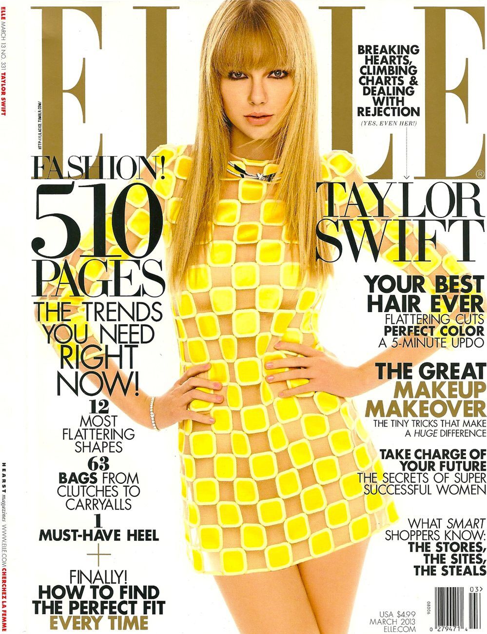 Тейлор Свифт в журнале Elle. Март 2013