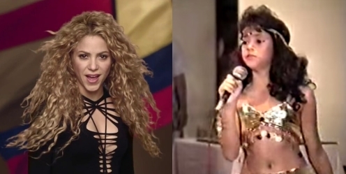 Видео: Маленькая Шакира выступает на конкурсе талантов