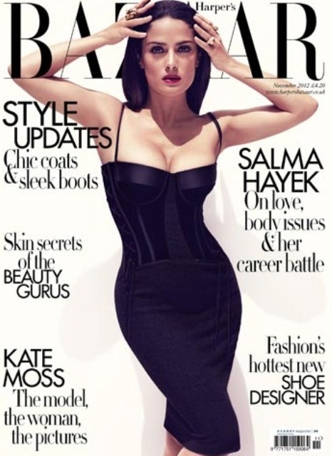 Сальма Хайек в журнале Harper&#39;s Bazaar Великобритания. Ноябрь 2012