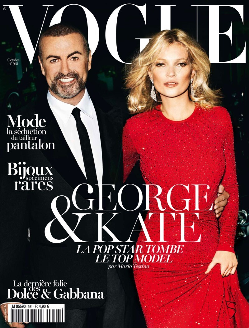 Кейт Мосс и Джордж Майкл в журнале Vogue Франция. Октябрь 2012