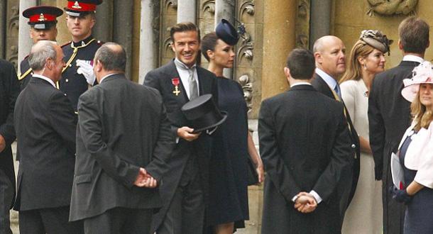 Виктория и Дэвид Бэкхем прибыли на королевскую свадьбу