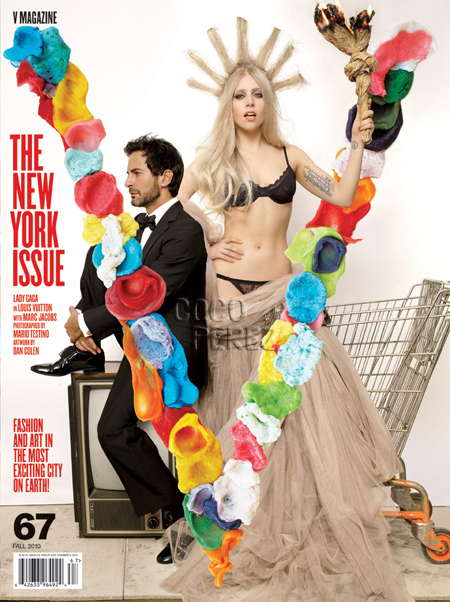 Lady Gaga и Марк Джейкобс на обложке журнала V