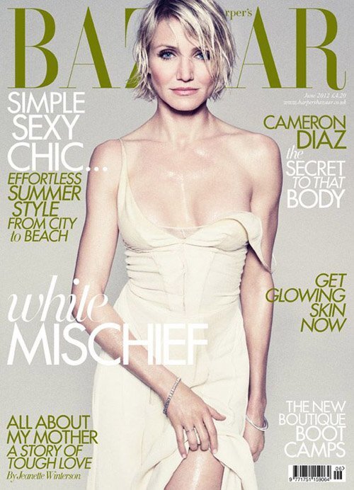 Кэмерон Диаз в журнале Harper&#39;s Bazaar Великобритания. Июнь 2012
