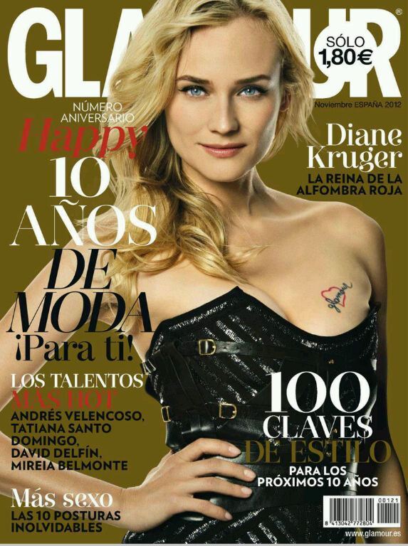 Дайан Крюгер в журнале Glamour Испания. Ноябрь 2012