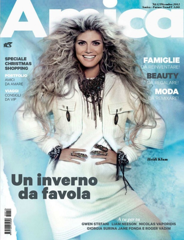 Хайди Клум в журнале Amica. Декабрь 2012