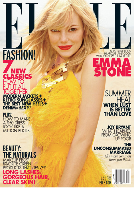 Эмма Стоун в журнале Elle. Июль 2011