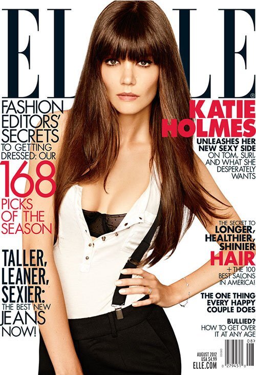 Кэти Холмс в журнале Elle. Август 2012