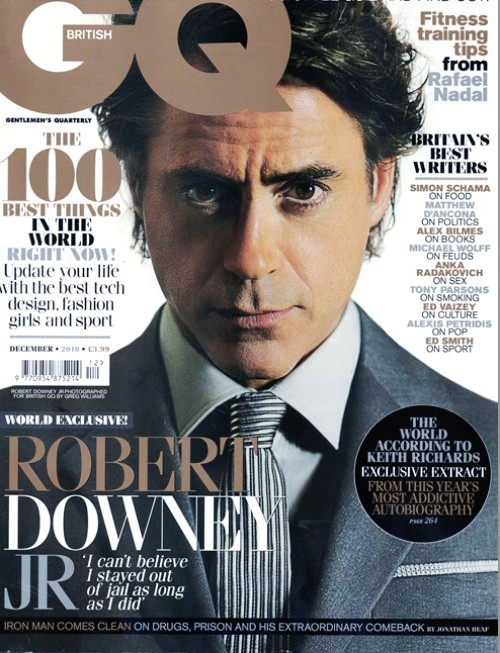 Роберт Дауни мл в журнале GQ. UK. Январь 2011