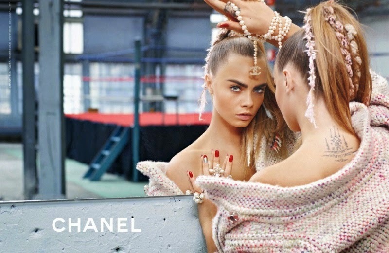 Кара Делевинь в рекламной кампании Chanel. Осень 2014: первый взгляд
