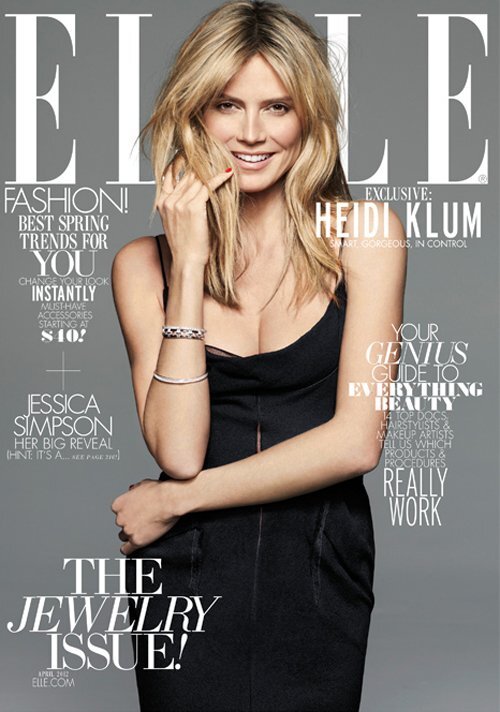 Хайди Клум в журнале Elle. Апрель 2012