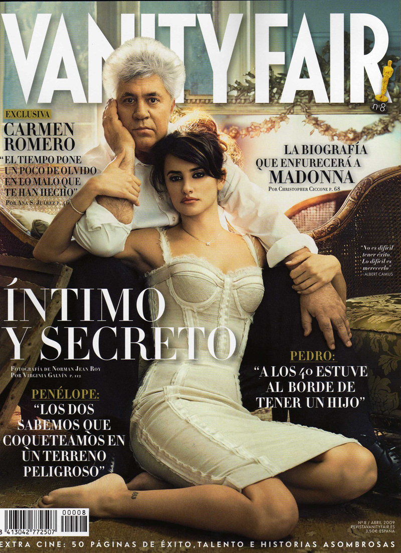Пенелопа Крус и Педро Альмодовар в журнале Vanity Fair Испания. Апрель 2009