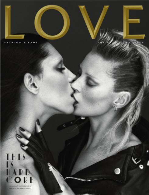 Кейт Мосс на обложке журнала LOVE