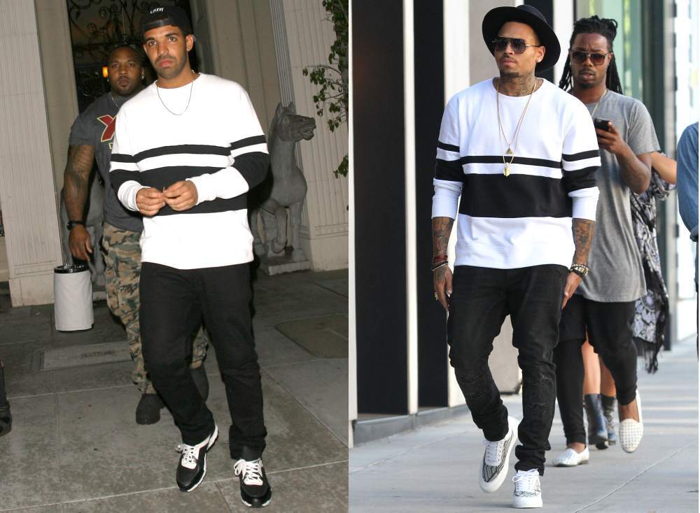 Fashion battle: Drake и Крис Браун