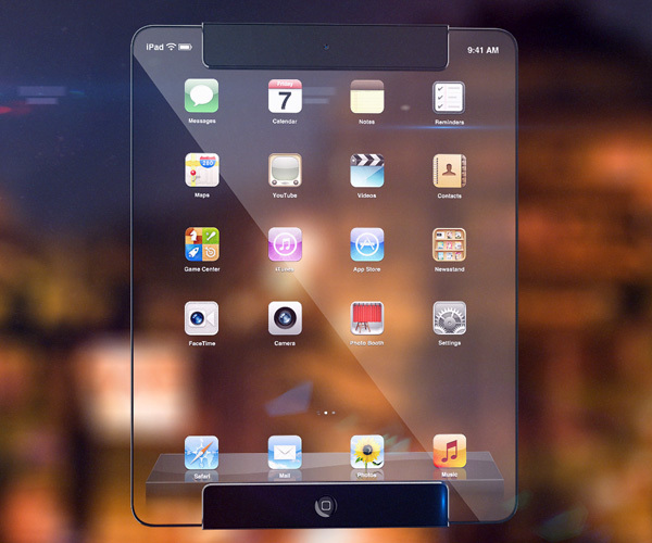 Прозрачный iPad — концепт нового планшета от Apple