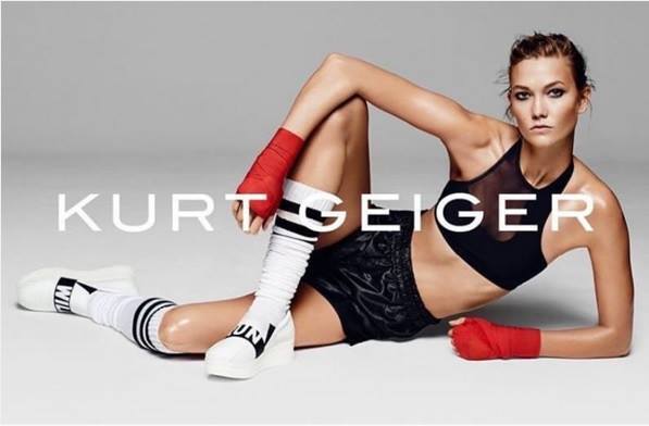 Карли Клосс снялась в рекламной кампании обувного бренда Kurt Geiger. Весна / лето 2016