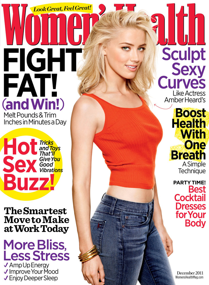 Эмбер Херд выглядит слишком худой в журнале Women’s Health?