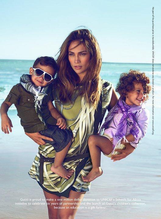 Первый взгляд на Дженнифер Лопес для кампании Gucci children