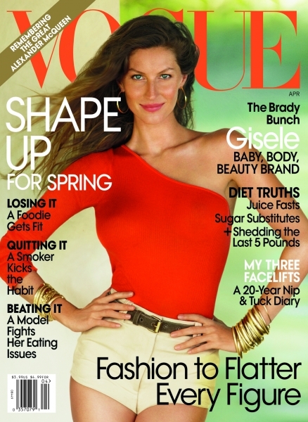 Жизель Бундхен в журнале Vogue. Апрель 2010