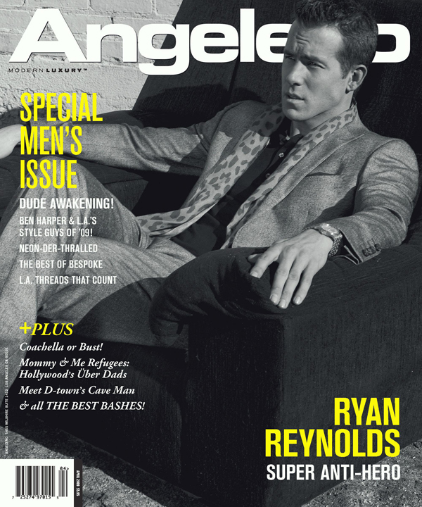 Райан Рейнольдс в журнале Angeleno. Апрель 2009