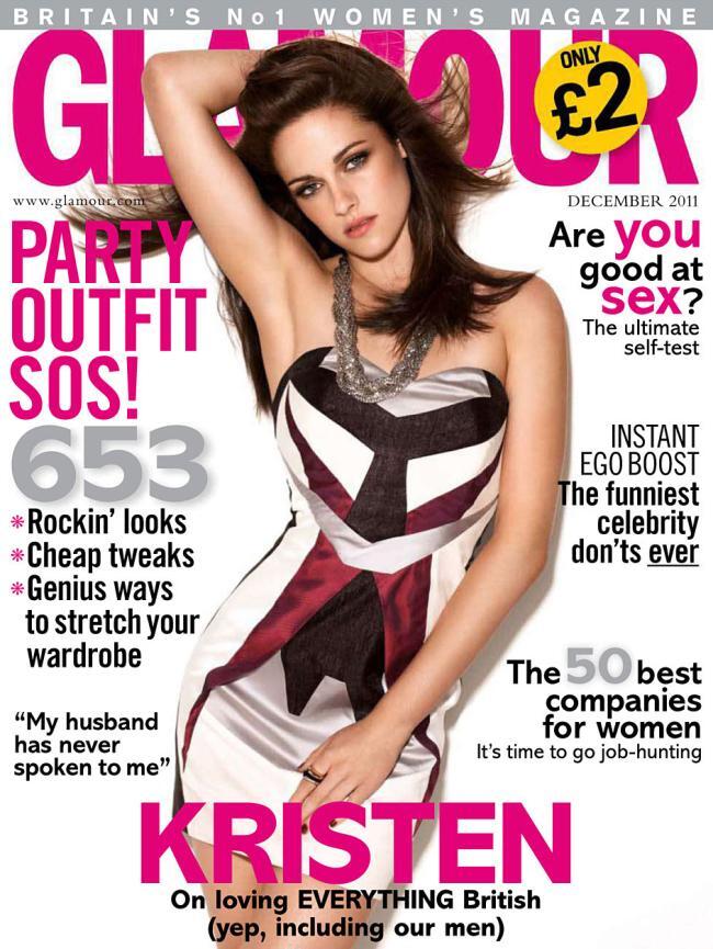 Кристен Стюарт в журнале Glamour UK. Декабрь 2011