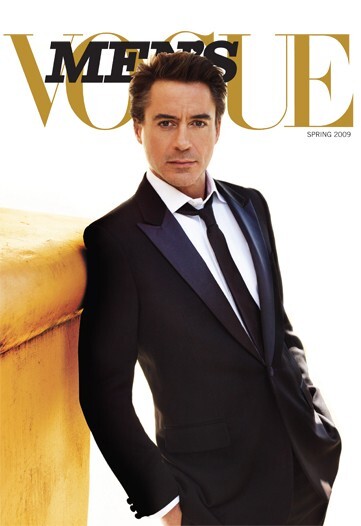 Роберт Дауни мл на обложке Men&#39;s Vogue. Весна 2009