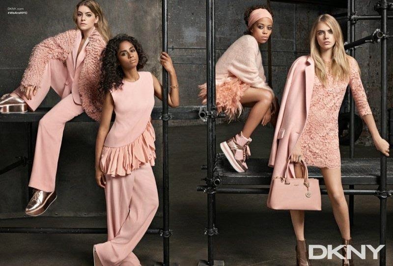 Кара Делевинь в рекламной кампании DKNY Resort 2015