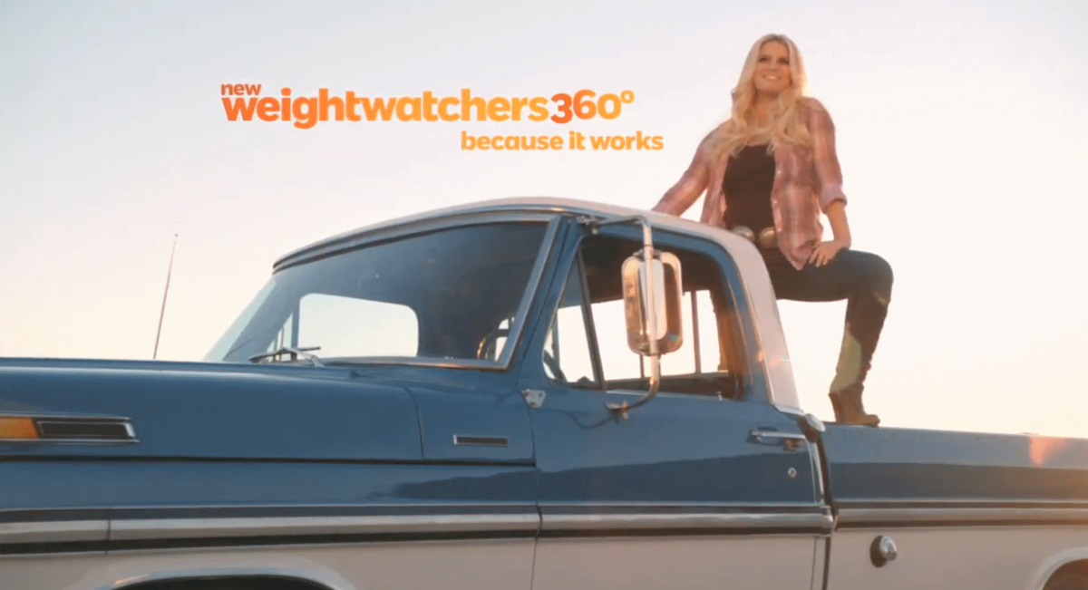 Джессика Симпсон в рекламе Weight Watchers