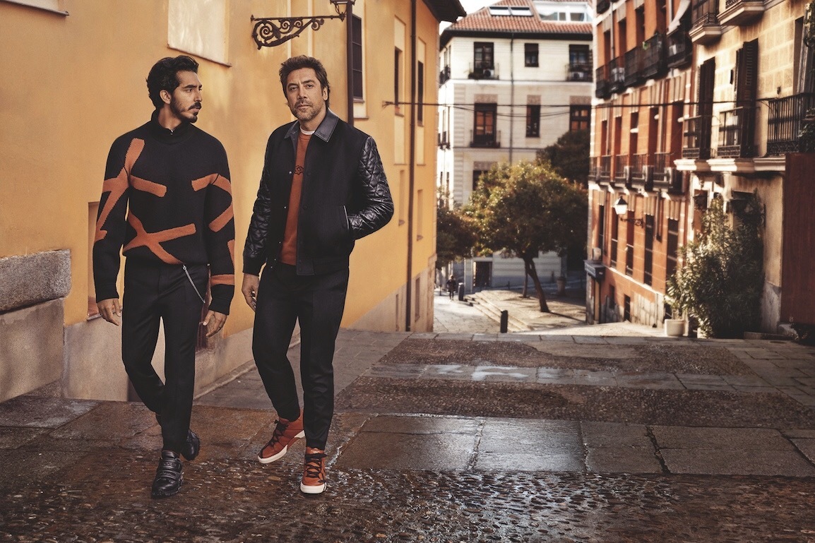 Хавьер Бардем и Дев Патель снялись в рекламной кампании одежды Ermenegildo Zegna