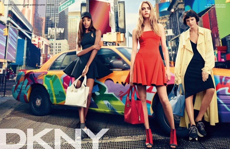 Кара Делевинь реклама DKNY 2014