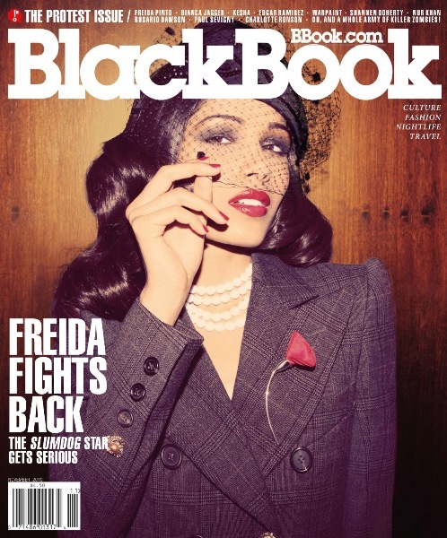 Фрида Пинто в журнале BlackBook US. Ноябрь 2010
