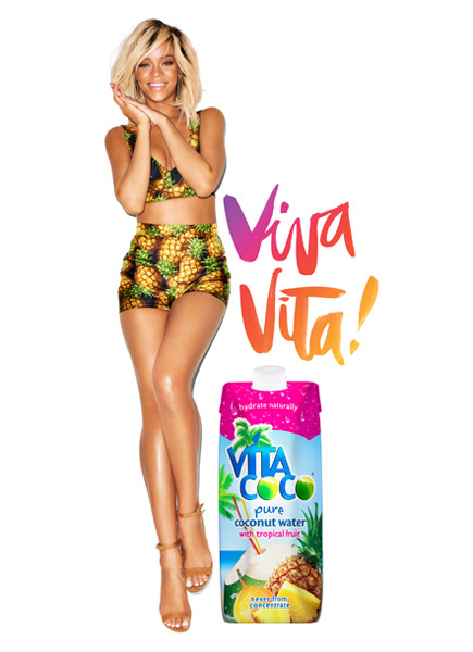 Рианна в новой рекламной кампании напитка Vita Coco