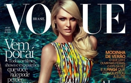 Update: Кэндис Свейнпол в журнале Vogue Бразилия. Январь 2014