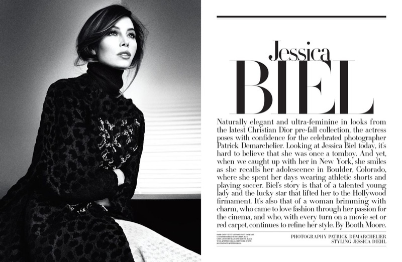 Джессика Бил в журнале Dior
